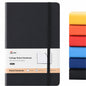 SUIN A5 Hardcover Lined Journal Notebook, Black, 1 Pack, 200 Pages