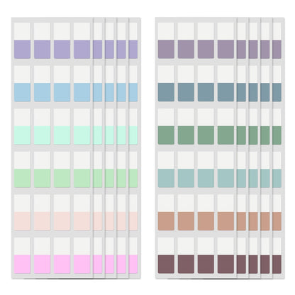 240 Pcs Sticky Index Tabs, Colored Book Sticky Tabs for Notebooks, 1 Inch