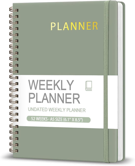 Undated Weekly Planner, Weekly To Do List Notebook, Daily Planner