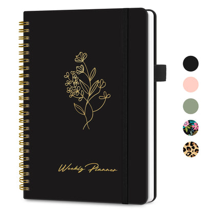 Taja Undated Weekly Planner, To Do List Notebook with Habit Tracker, A5
