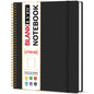 Taja Large Spiral Lined Notebook for Work, Journal for Women & Men
