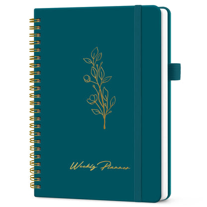 Taja Undated Weekly Planner, To Do List Notebook with Habit Tracker, A5