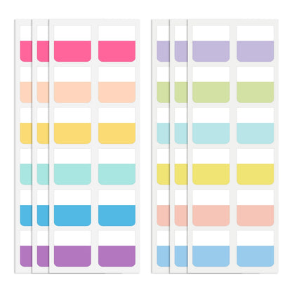 240 Pcs Sticky Index Tabs, Colored Book Sticky Tabs for Notebooks, 1 Inch