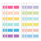 240 Pcs Sticky Index Tabs, Colored Book Sticky Tabs for Notebooks, 1 Inch