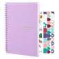 Thboxes A5 Weekly Planner Notebook, 52 Week Undated Journal for Women, Pink