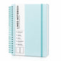 Lined Spiral Notebook for Women, A5 College Ruled Leather Spiral Journals