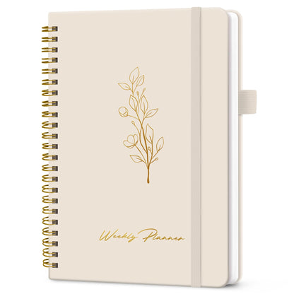 Taja Undated Weekly Planner, To Do List Notebook with Habit Tracker, A5