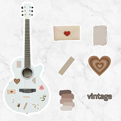 120 Pcs Vintage Aesthetic Stickers, Scrapbook Supplies