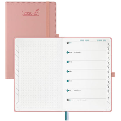 BEZEND 2026 2027 Planner Weekly Monthly (A5 5.5"x8.5") Dot-Grid Journal