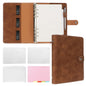 FYY A5 Binder Refillable Planner Notebook 6 Ring, Brown