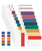Mr. Pen- Sticky Index Tabs, 500 Pcs, 21 Sets, Earthy