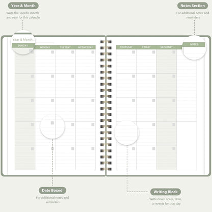 Undated Weekly Planner, Weekly To Do List Notebook, Daily Planner