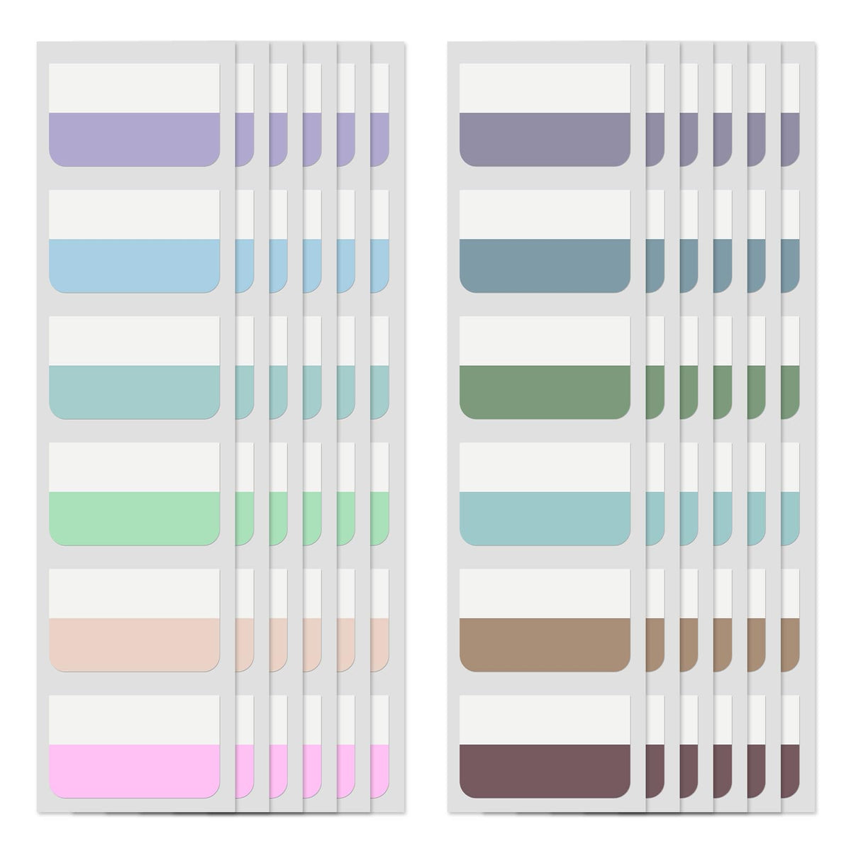 240 Pcs Sticky Index Tabs, Colored Book Sticky Tabs for Notebooks, 1 Inch