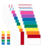 Mr. Pen- Sticky Index Tabs, 500 Pcs, 21 Sets, Earthy