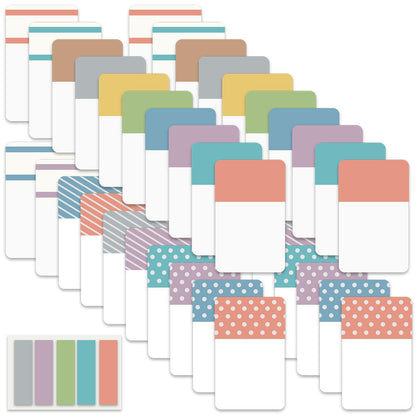ELII 900 Pieces Tabs Sticky Index Tabs,1 Inch Book Tabs Writable