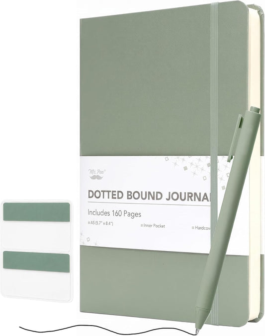 Mr. Pen- Dotted Journal Notebook, A5(5.7" x 8.4"), 160 Pages