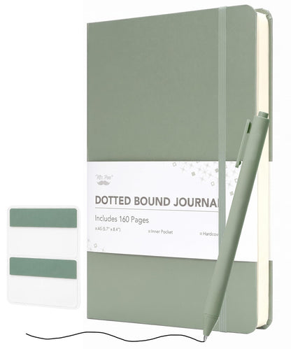 Mr. Pen- Dotted Journal Notebook, A5(5.7" x 8.4"), 160 Pages