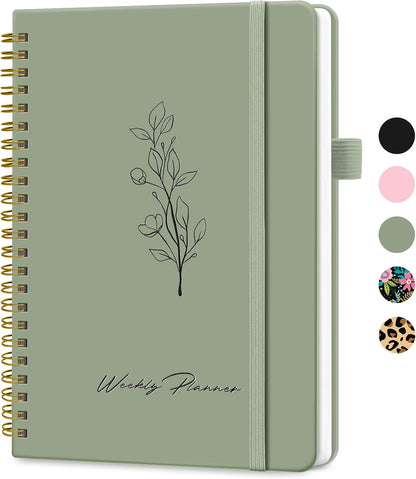 Taja Undated Weekly Planner, To Do List Notebook with Habit Tracker, A5
