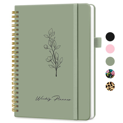 Taja Undated Weekly Planner, To Do List Notebook with Habit Tracker, A5