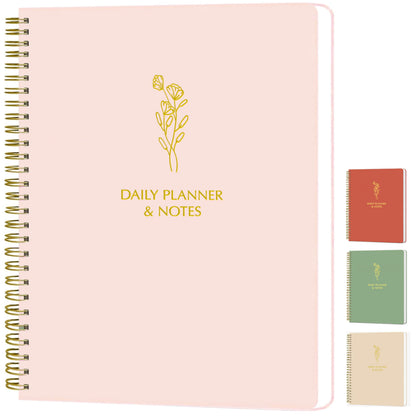 Simple Daily Planner Undated & To Do List Notebook for Work - Terracotta