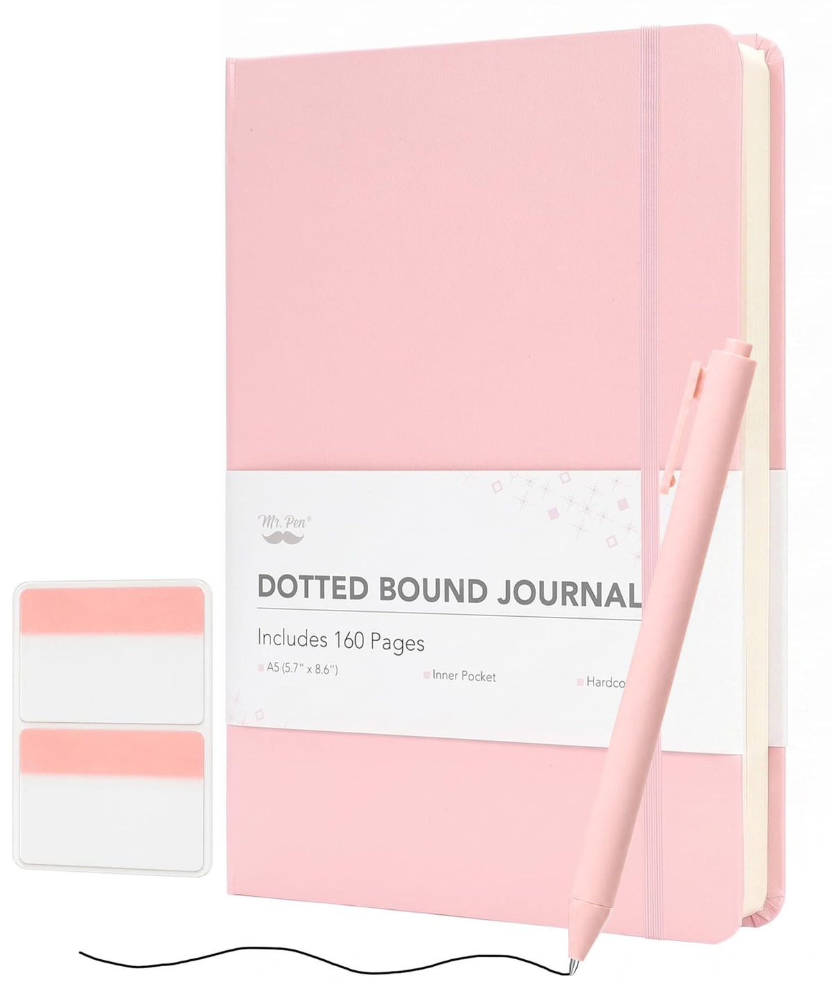 Mr. Pen- Dotted Journal Notebook, A5(5.7" x 8.4"), 160 Pages