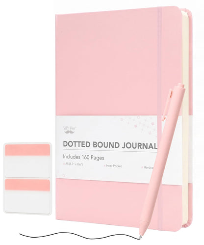 Mr. Pen- Dotted Journal Notebook, A5(5.7" x 8.4"), 160 Pages