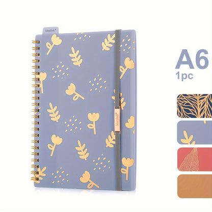 1pc/4pcs, A5/A6, 160Pages, Coil Spiral Notebook, PP Study Planner, Multi-Color Journal, Budget Book, Stationery, Teacher Supplies, Office Supplies, Back to School