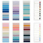 1200 count Morandi Sticky Tabs, Translucent Book Tabs Page Markers