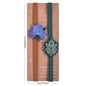Pack of 2 Secure Page Holder & Closure Straps Cute Elastic Book Bands & Page Markers Flowers Leaves for Journals, Notebooks, Planners, Hardcover Books, Reading Aid and Lovely Accessories for Book Lovers