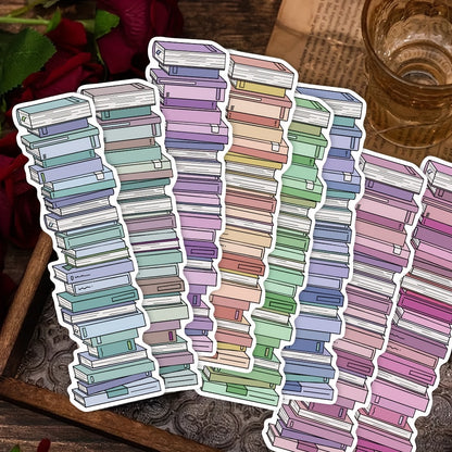 30pcs Book Tracker Bookmarks Decorative Handbook Books Reading Labeling Cards Gift Message Cards