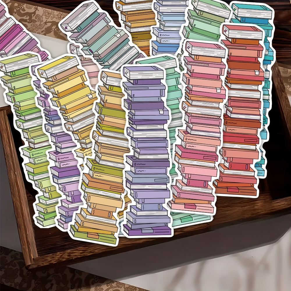 30pcs Book Tracker Bookmarks Decorative Handbook Books Reading Labeling Cards Gift Message Cards