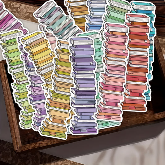 30pcs Book Tracker Bookmarks Decorative Handbook Books Reading Labeling Cards Gift Message Cards