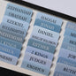 UPAFEXXI-Bible Tabs with Book Summaries, 3D Gold Foil Embossed Lettering