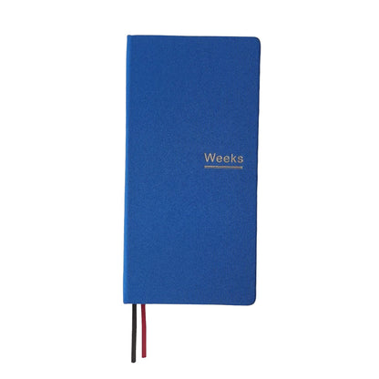 Undated Weekly Planner Notebook Pocket Organizer Appointment Book Journal Notebook A6 Week Plan Notepad (Beige with cover)