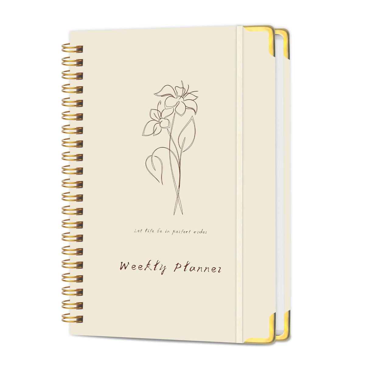 TREES Undated Daily Planner, 80-Day To-Do List with Hourly Schedule