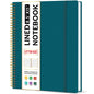 Taja Large Spiral Lined Notebook for Work, Journal for Women & Men