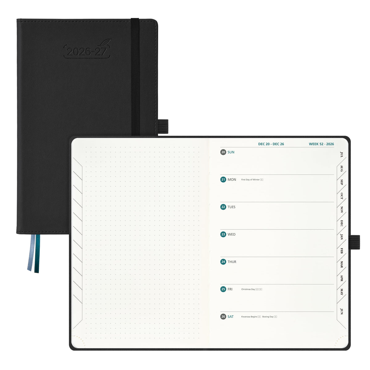 BEZEND 2026 2027 Planner Weekly Monthly (A5 5.5"x8.5") Dot-Grid Journal