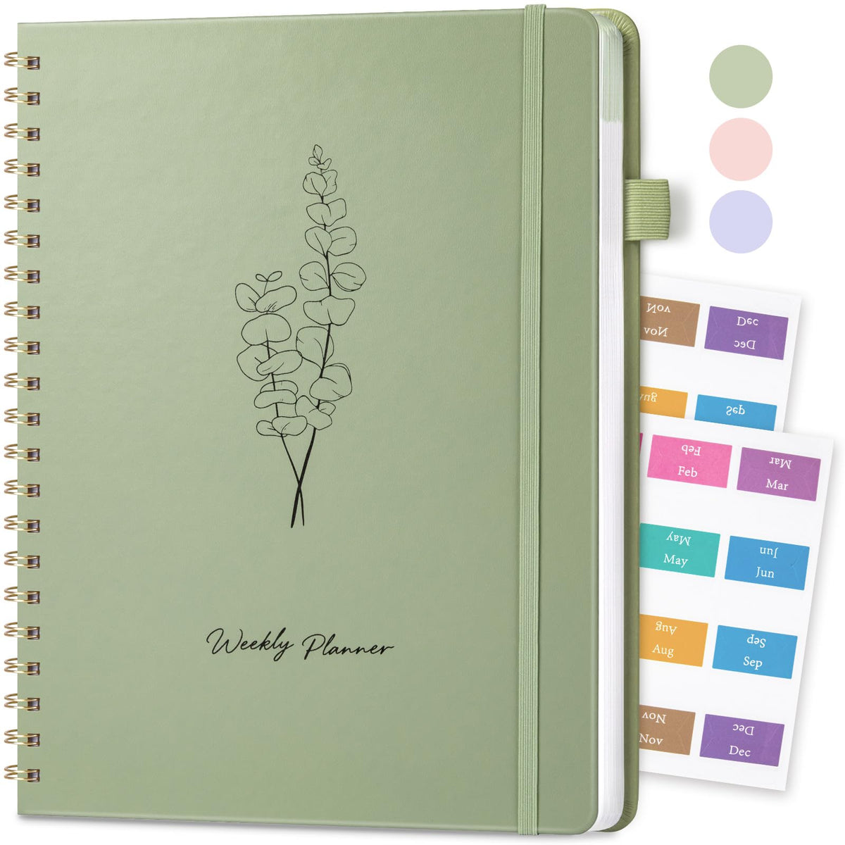 Oucaru Undated Weekly Planner A5, 52-Week Goal & Habit Tracker Notebook