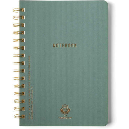 DesignWorks Ink Textured Spiral Notebook, Juniper Green, 8.25 x 11.625 in