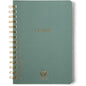 DesignWorks Ink Textured Spiral Notebook, Juniper Green, 8.25 x 11.625 in