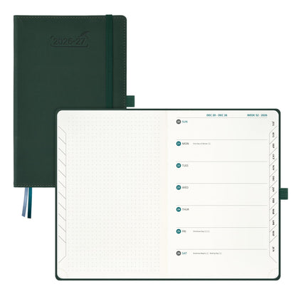 BEZEND 2026 2027 Planner Weekly Monthly (A5 5.5"x8.5") Dot-Grid Journal