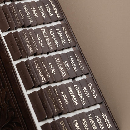 UPAFEXXI-Bible Tabs with Book Summaries, 3D Gold Foil Embossed Lettering