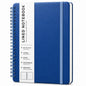 Lined Spiral Notebook for Women, A5 College Ruled Leather Spiral Journals