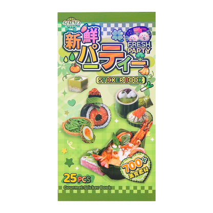 Girl's Korean Sticker Book, Food and Daily Life Theme - 1300+ Cute Dream Style Foodie Stickers, for DIY Scrapbooking Journaling Handbook Decoration Pink
