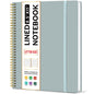 Taja Large Spiral Lined Notebook for Work, Journal for Women & Men
