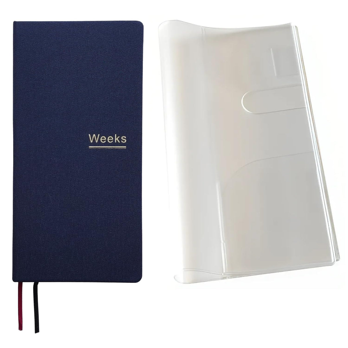 Undated Weekly Planner Notebook Pocket Organizer Appointment Book Journal Notebook A6 Week Plan Notepad (Beige with cover)