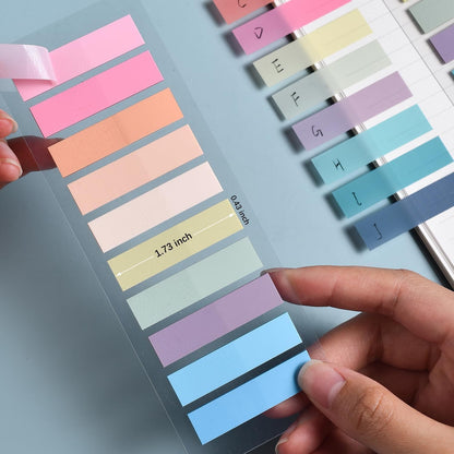 Lysas 1200 Pcs Morandi Sticky Tabs, Translucent Book Tabs Page Markers
