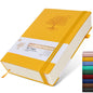Lined Journal Notebook -365 Pages A5 Thick Journals for Writing Ruled Notebook, Hardcover Leather Journal for Women Men Daily Journal Notebook for Work, Note Taking, 100Gsm Lined Paper( 5.75'' X 8.38'' Green)