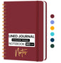 Lined Spiral Journal Notebook, A5 College Ruled Notebook for Note-Taking