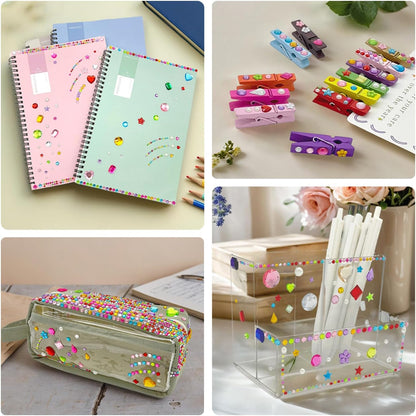 MYDBUYSOME 2774pcs Gem Stickers Jewels for Crafts, Adhesive Gems Rhinestone